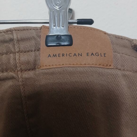 American Eagle Dreamy Drape Low Rise Ultra Wide Leg Jeans Iced Mocha Size 14 - Picture 4 of 8